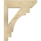 Ekena Millwork Merced Slat Rough Sawn Outlooker, Douglas Fir, 6"W x 18"D x 22"H OUT06X18X22MRC06RDF - alternate 3